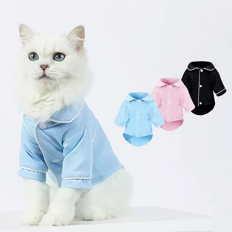 Summer Dog Clothing - ชุดนอนสัตว์เลี้ยง เสื้อผ้าสัตว์เลี้ยงแฟชั่น เสื้อสุนัข เสื้อโค้ทหรูหรา เสื้อแจ็คเก็ต ชุดลำลอง