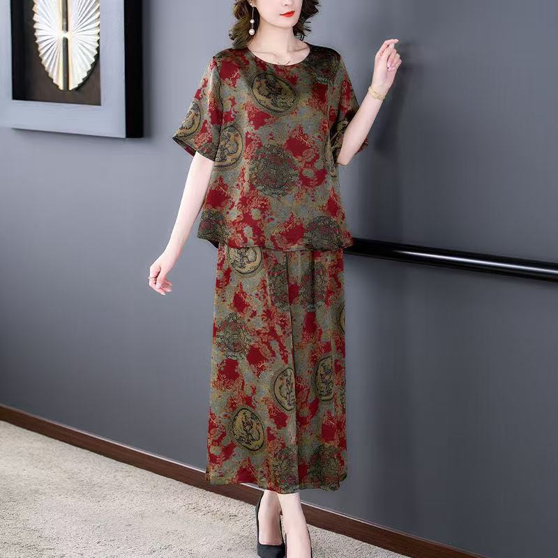 Summer Clothing Wear - เสื้อผ้าผู้หญิงวัยกลางคนและผู้สูงอายุฤดูร้อนบางชุดย้อนยุคหลวมใหม่ยืดหยุ่นสวมใส่กลางแจ้งสวมใส่