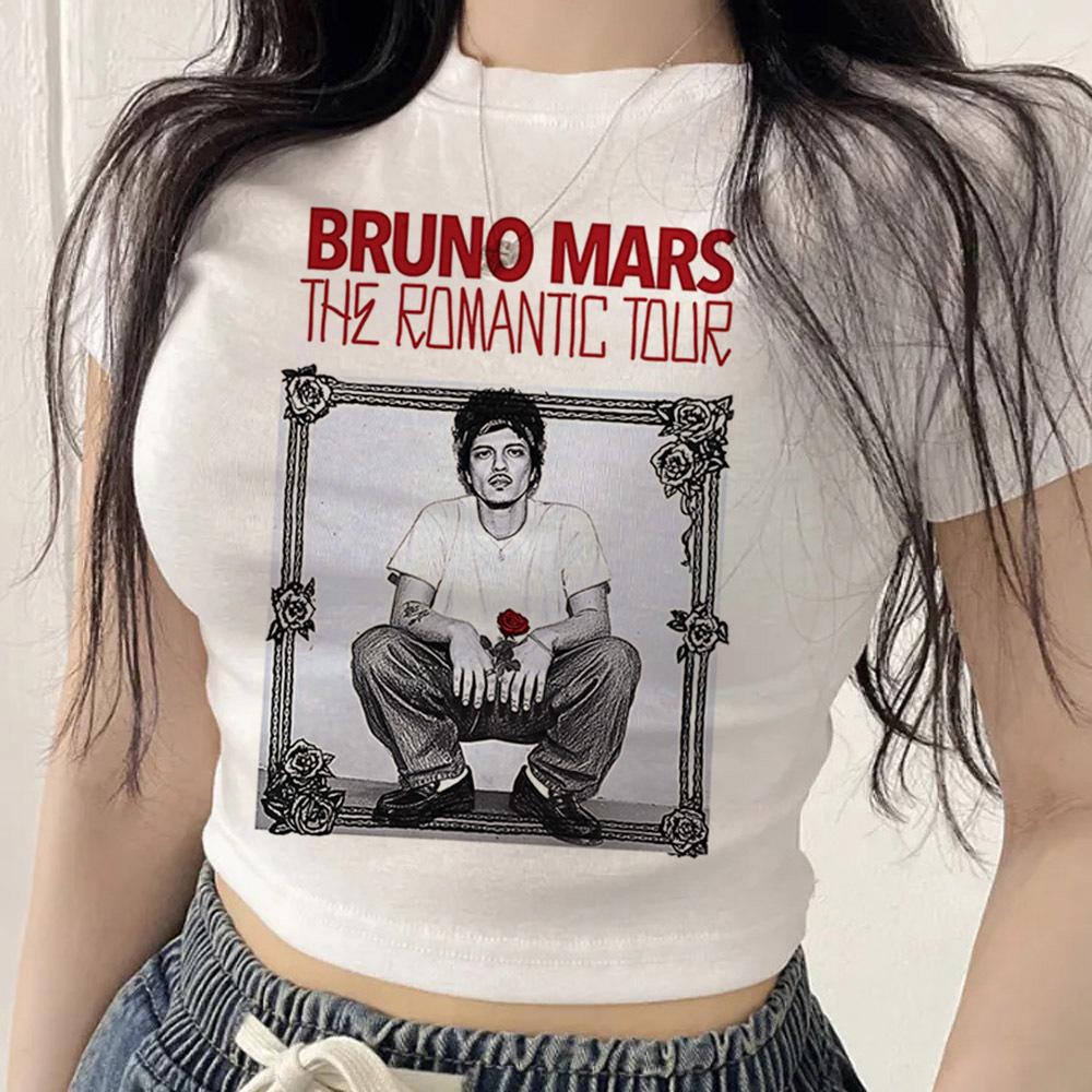 Summer Clothing Teens - บรูโน มาร์สเสื้อครอปสำหรับวัยรุ่น ฉากอนิเมะ โกธิค y2k มีม