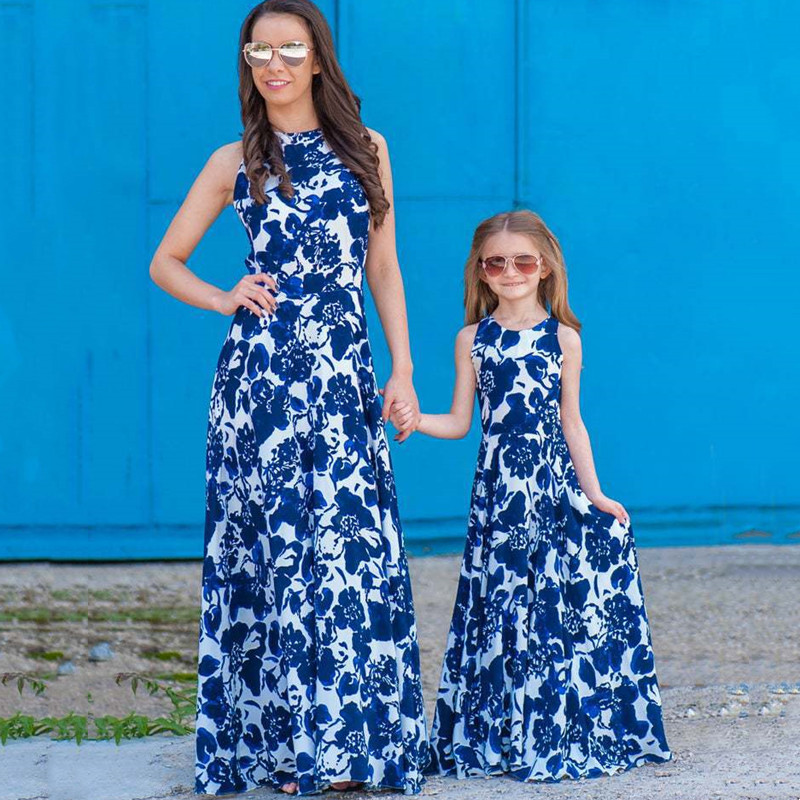 Summer Dresses Yours Clothing - ฤดูร้อนชุดยาว Robe Femme Casual Family Matching