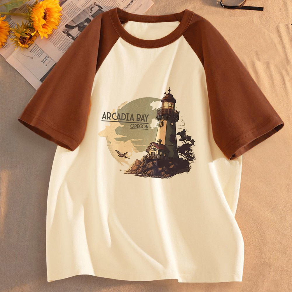 Summer Clothing Teens - เสื้อไลฟ์ อิส สเตรนจ์สำหรับวัยรุ่น ลายการ์ตูนน่ารัก สไตล์ Y2K