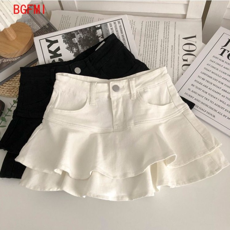 Summer Clothing Teen Girls - ฤดูใบไม้ผลิฤดูร้อนใหม่เด็กวัยรุ่นเด็กกางเกงสั้นกระโปรงแฟชั่น Ruffle Edge กระโปรงเค้กสาววัยรุ่น Mini Culottes