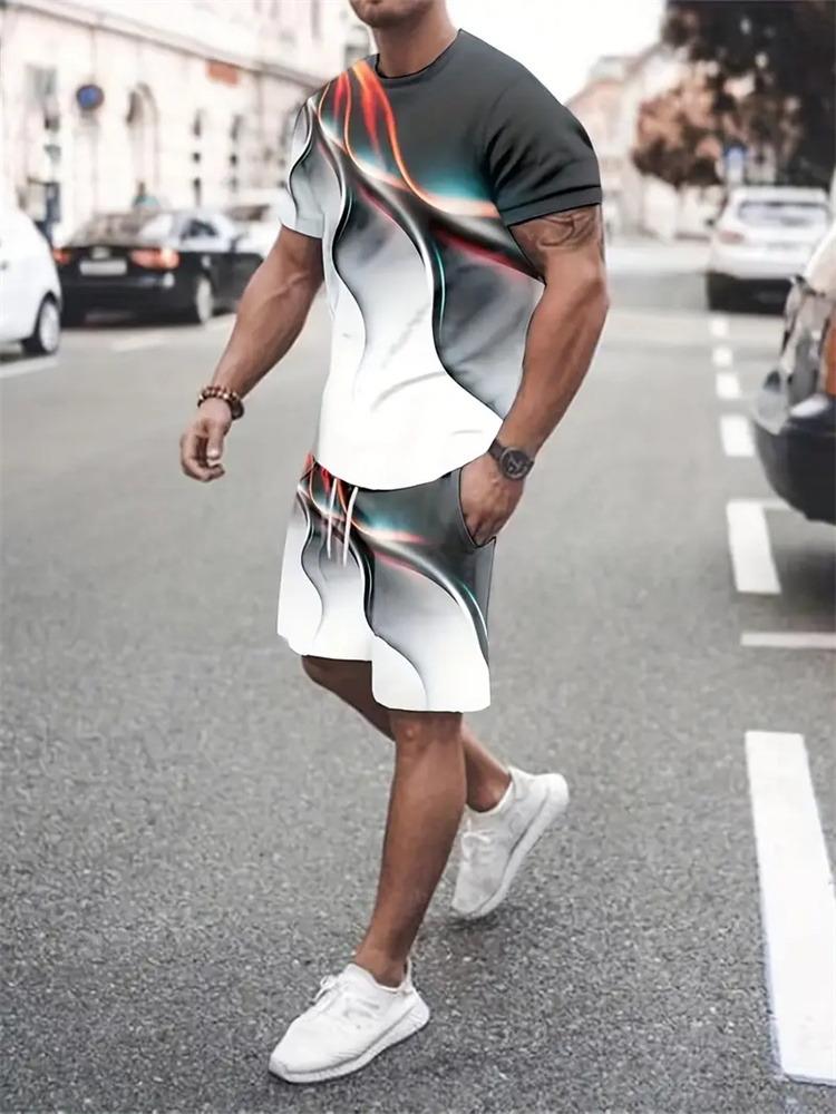 เสื้อยืดลายไล่เฉดสีสำหรับผู้ชา - Summer Clothing Styles Men บทวิจารณ์และราคา