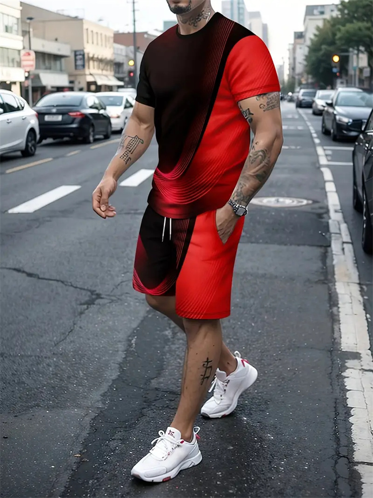เสื้อยืดลายไล่เฉดสีสำหรับผู้ชา - Summer Clothing Styles Men บทวิจารณ์และราคา