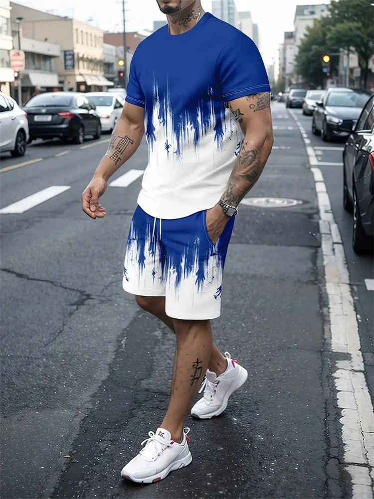 เสื้อยืดลายไล่เฉดสีสำหรับผู้ชา - Summer Clothing Styles Men บทวิจารณ์และราคา