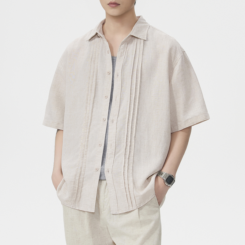 เสื้อเชิ้ตแบรนด์เนม ผ้าลินินผส - Summer Clothing Old Money บทวิจารณ์และราคา