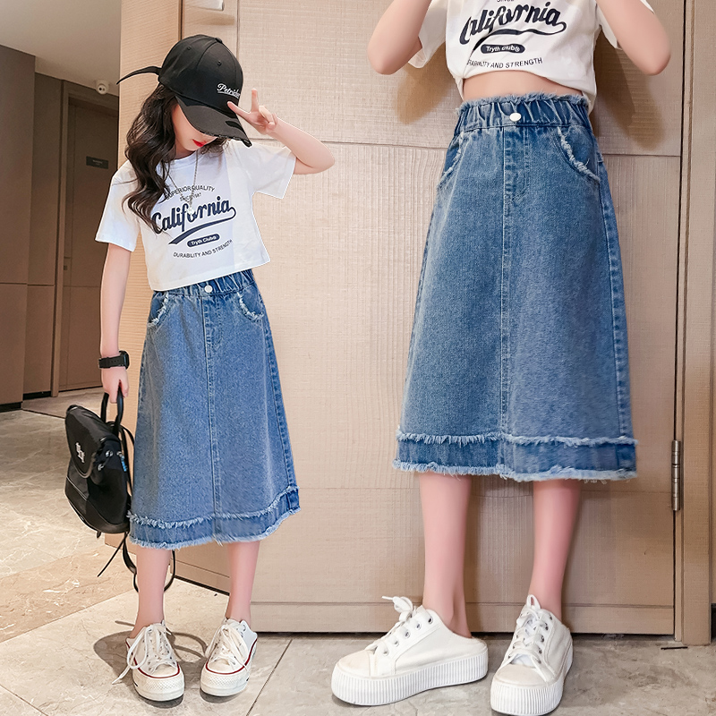 กระโปรงยีนส์เด็กนักเรียนหญิง ฤ - Summer Clothing Teen Girls บทวิจารณ์และราคา