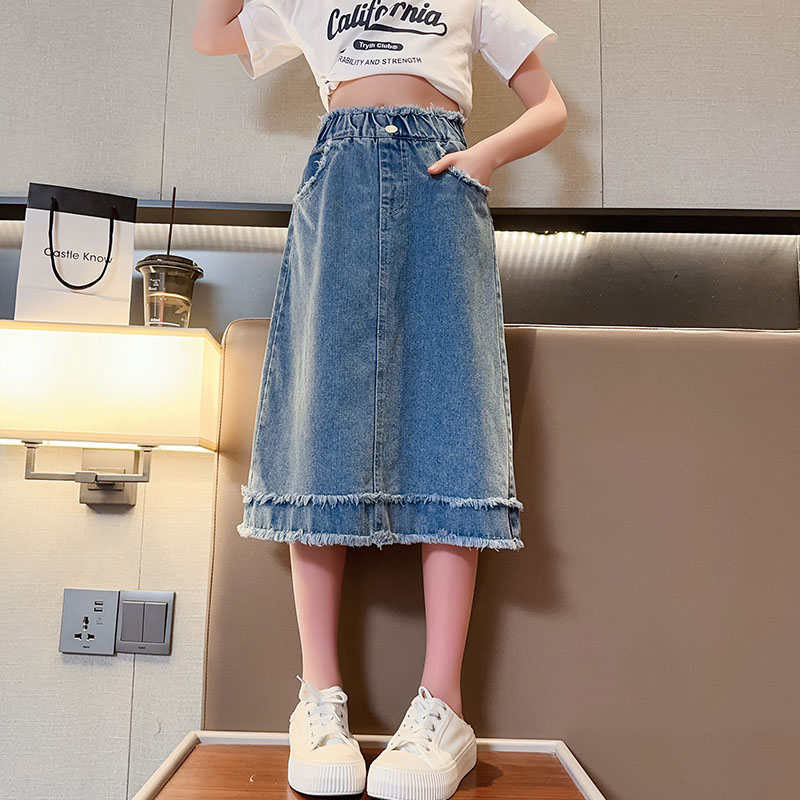 กระโปรงยีนส์เด็กนักเรียนหญิง ฤ - Summer Clothing Teen Girls บทวิจารณ์และราคา