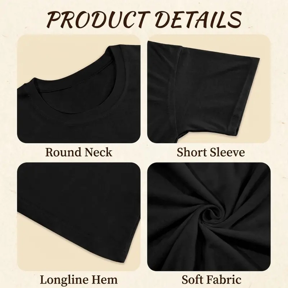 เสื้อยืดคอกลมแขนสั้นผ้าฝ้ายสำห - Summer Clothing Wear บทวิจารณ์และราคา