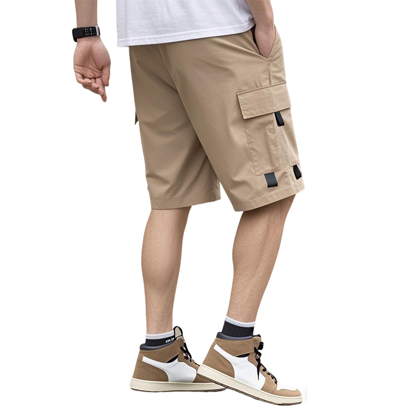 กางเกงขาสั้นคาร์โก้สีพื้นสำหรั - Summer Clothing Work บทวิจารณ์และราคา