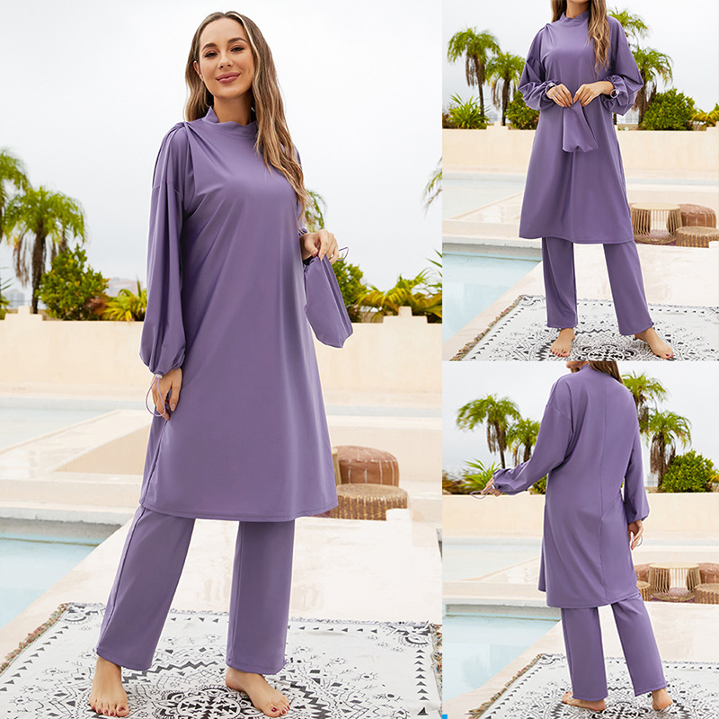 ชุดว่ายน้ำมุสลิมแบบอบายะสำหรับ - Summer Clothing Hijab บทวิจารณ์และราคา