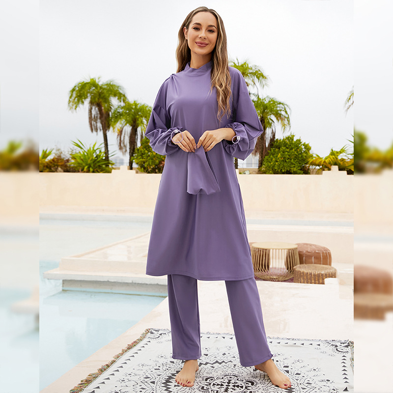 ชุดว่ายน้ำมุสลิมแบบอบายะสำหรับ - Summer Clothing Hijab บทวิจารณ์และราคา