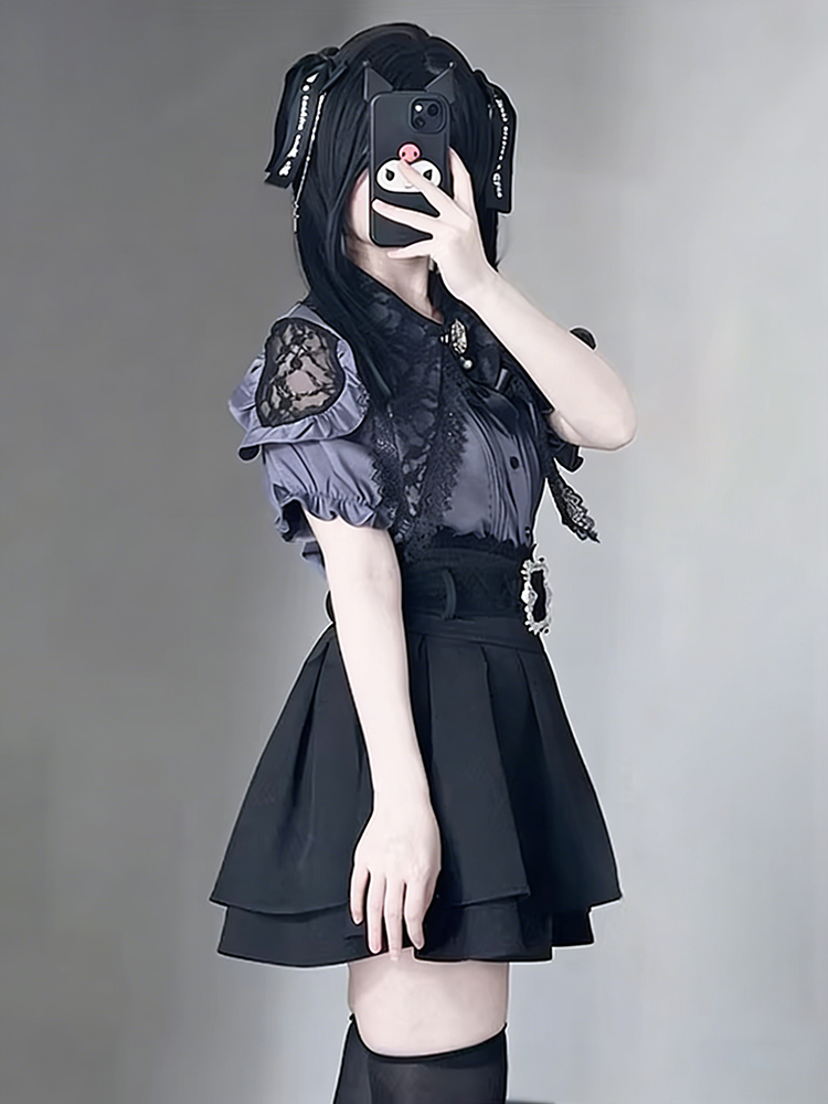 เสื้อเปิดไหล่สไตล์โกธิคและกระโ - Summer Clothing Old Money บทวิจารณ์และราคา