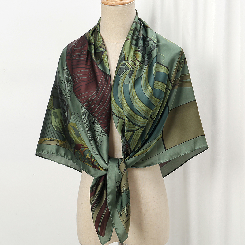 ผ้าพันคอไหมขนาดใหญ่ 110 ซม. สำ - Summer Clothing Hijab บทวิจารณ์และราคา
