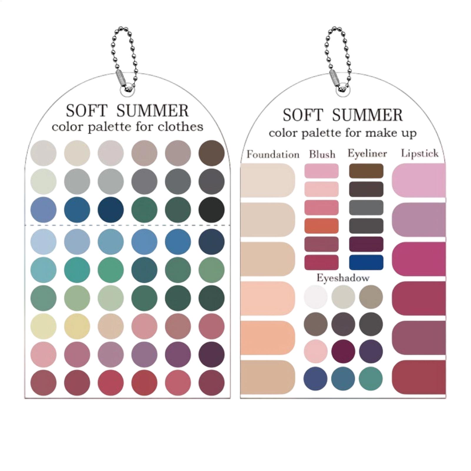 การ์ดตัวอย่างสีอะคริลิก 2 ชิ้น - Summer Clothing Palette บทวิจารณ์และราคา