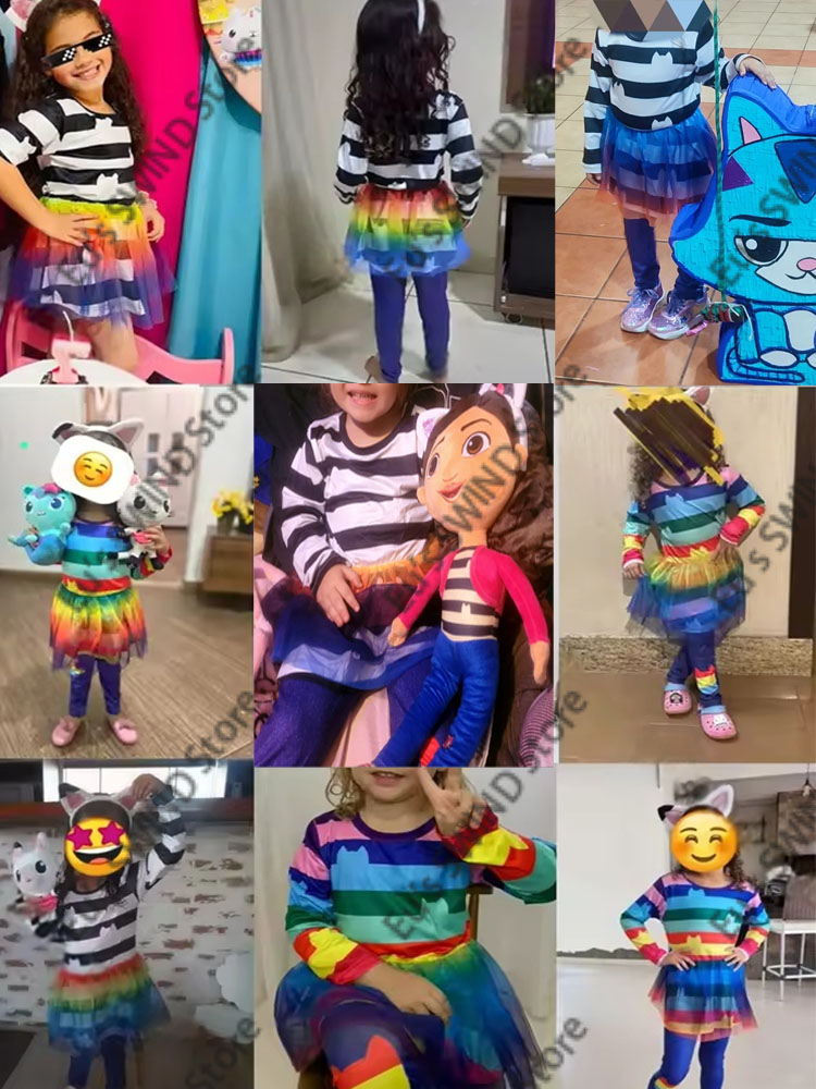ชุดเสื้อผ้าเด็กผู้หญิงลายการ์ต - Summer Clothing Teen Girls บทวิจารณ์และราคา