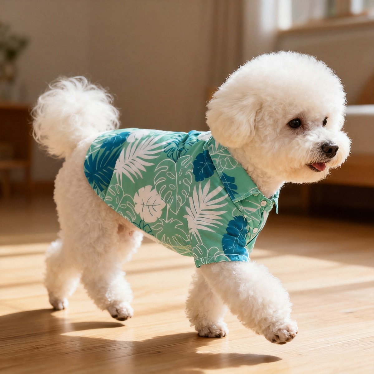 เสื้อเชิ้ตลายดอกไม้สำหรับแมว ผ - Summer Dog Clothing บทวิจารณ์และราคา