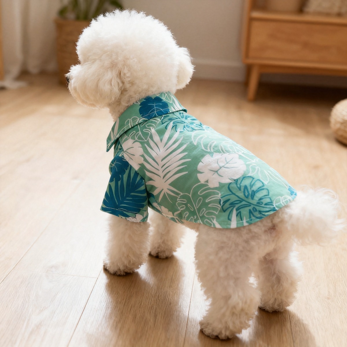 เสื้อเชิ้ตลายดอกไม้สำหรับแมว ผ - Summer Dog Clothing บทวิจารณ์และราคา