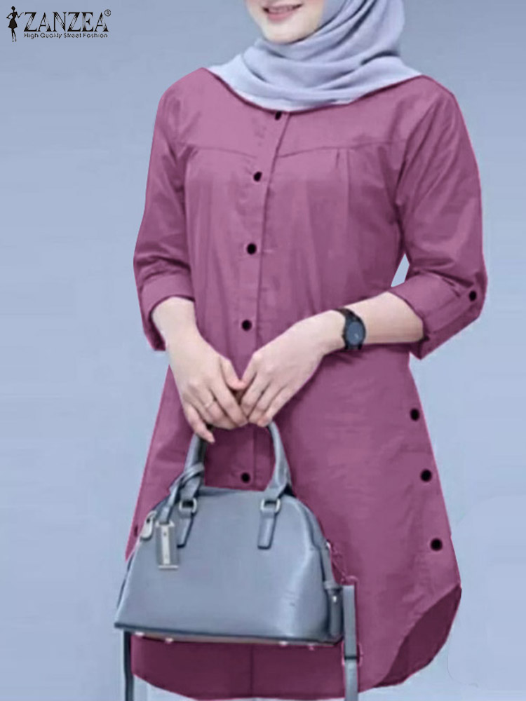เสื้อเชิ้ตแฟชั่นสปริง ZANZEA ป - Summer Clothing Hijab บทวิจารณ์และราคา
