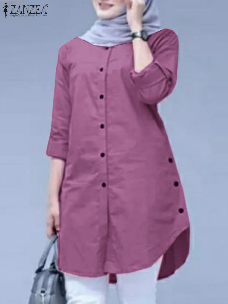 เสื้อเชิ้ตแฟชั่นสปริง ZANZEA ป - Summer Clothing Hijab บทวิจารณ์และราคา