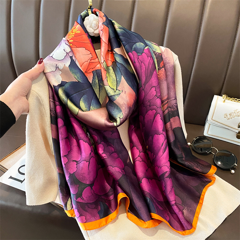 Syal Sutra ซาตินแฟชั่นขนาด180X - Summer Clothing Hijab บทวิจารณ์และราคา