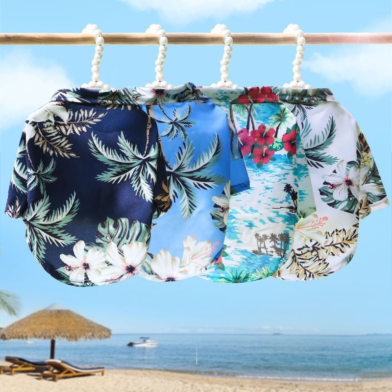 เสื้อผ้าสุนัขสไตล์ฮาวาย เสื้อเ - Summer Dog Clothing บทวิจารณ์และราคา