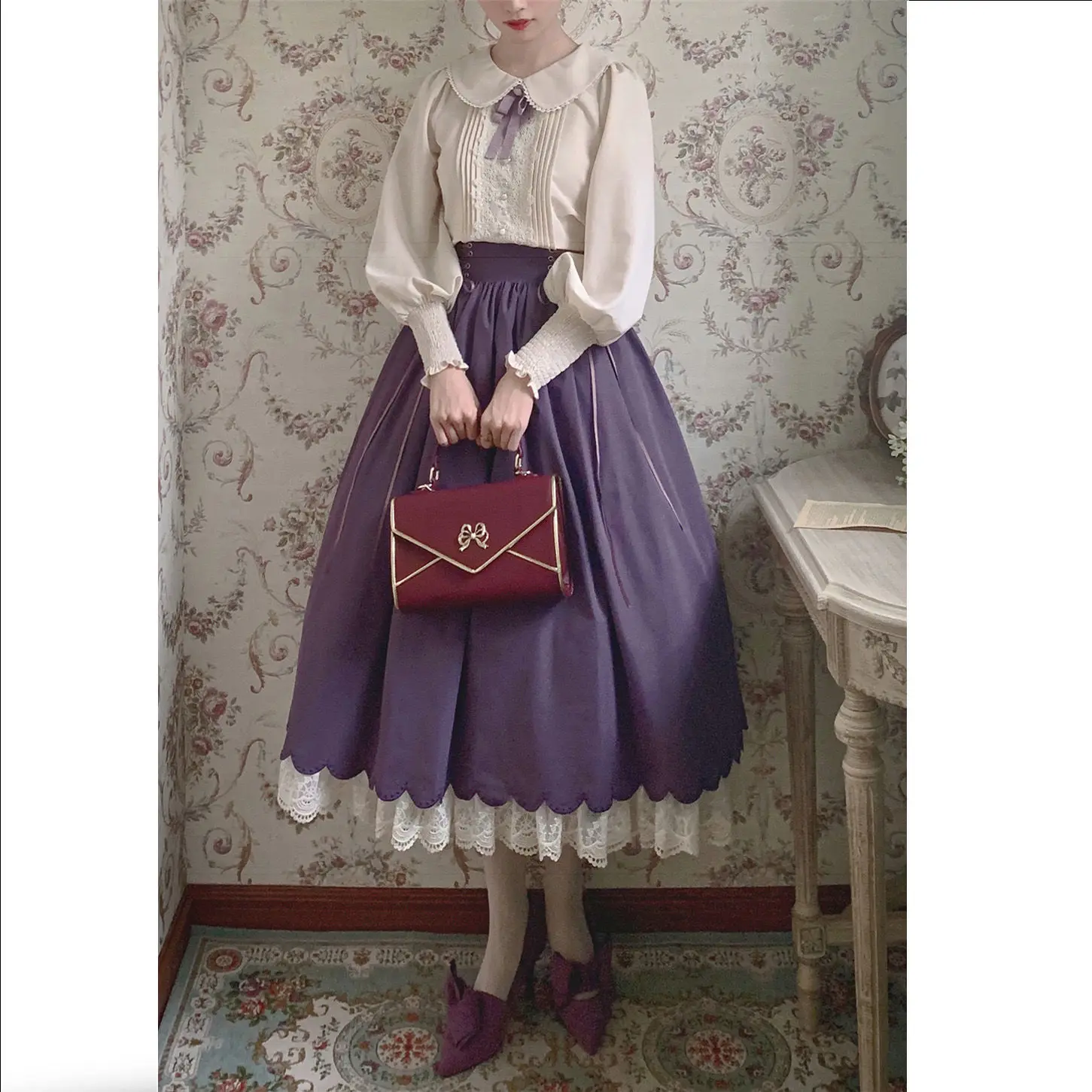 Nonsar ชุดเดรสปักลายโลลิต้าชุด - Summer Victorian Clothing บทวิจารณ์และราคา
