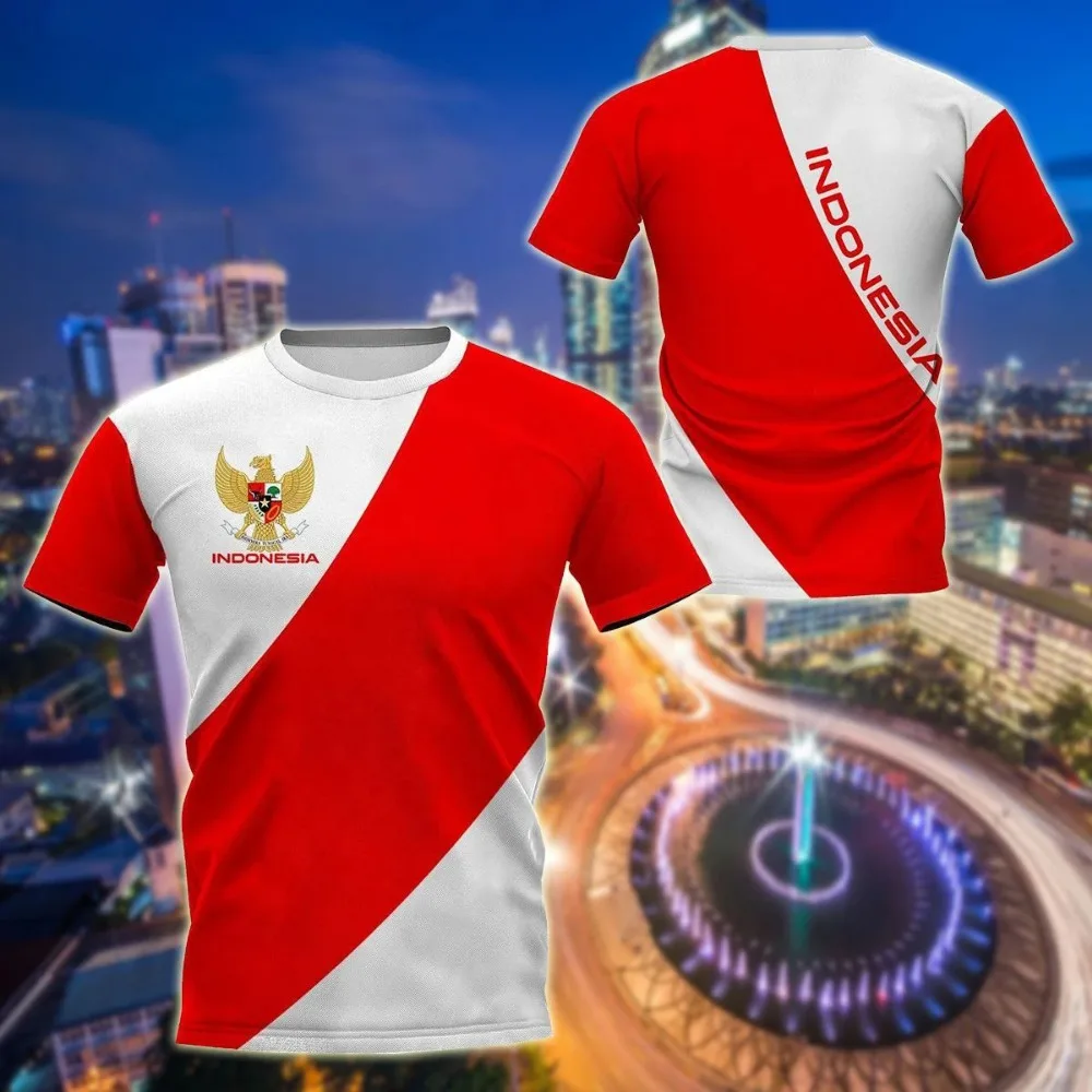 ธงอินโด 3D Heraldic พิมพ์เสื้อ - Summer Clothing Teens บทวิจารณ์และราคา