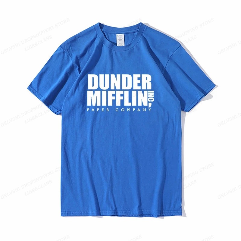 Dunder mfflin เสื้อยืดผู้ชายแฟ - Summer Clothing Teens บทวิจารณ์และราคา