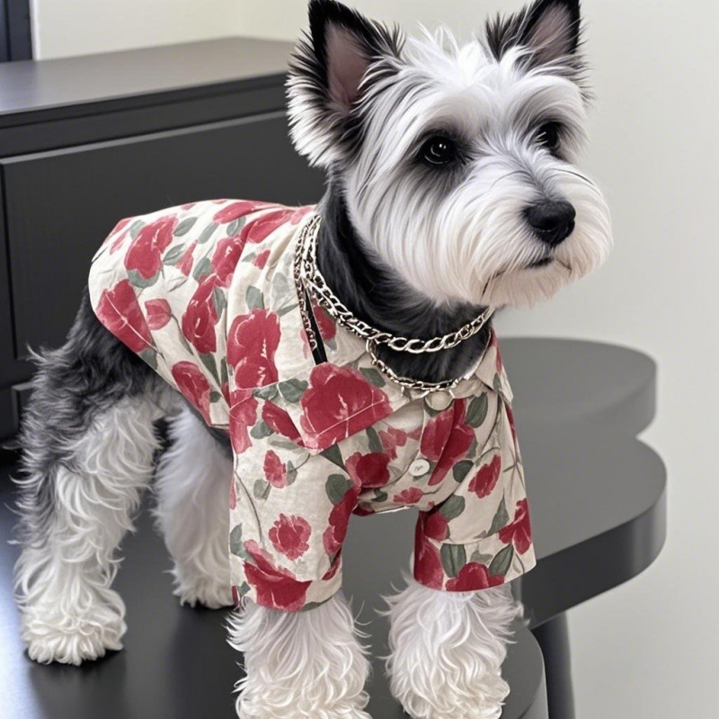 เสื้อเชิ้ตสุนัขสไตล์ฮาวายฤดูร้ - Summer Dog Clothing บทวิจารณ์และราคา