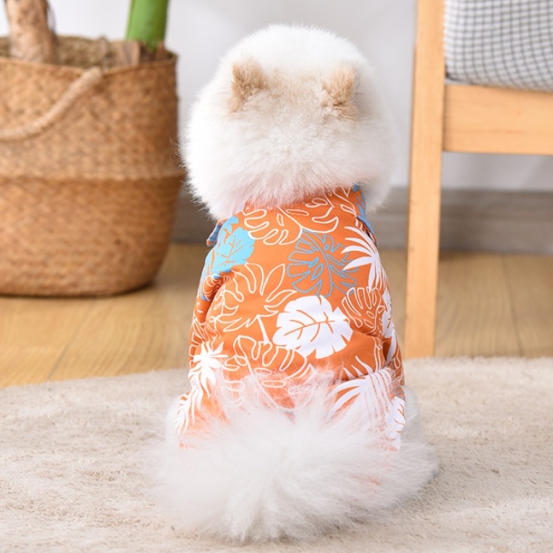 เสื้อเชิ้ตสุนัขสไตล์ฮาวายฤดูร้ - Summer Dog Clothing บทวิจารณ์และราคา
