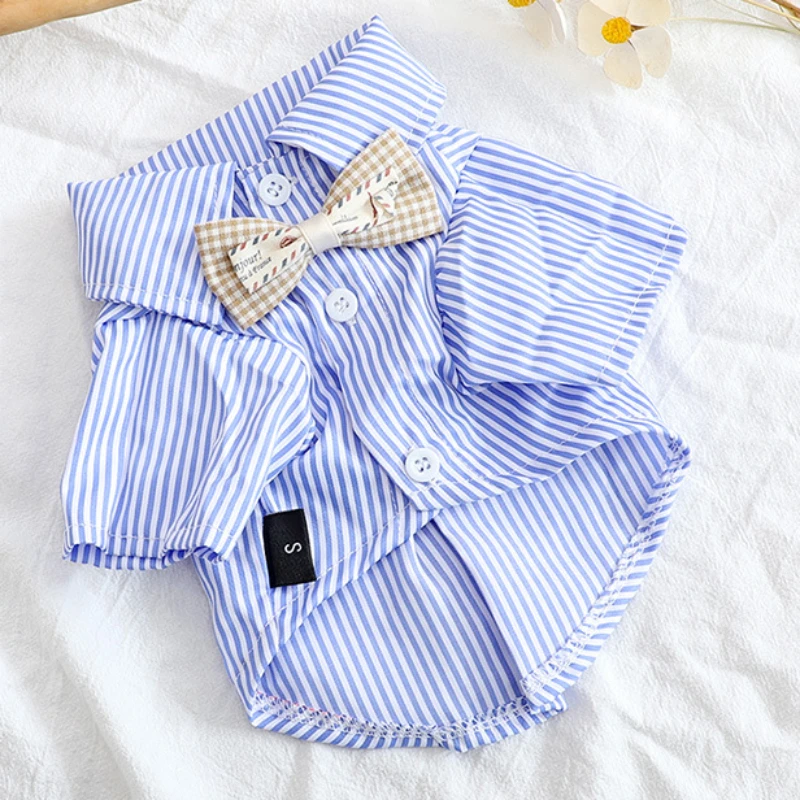 เสื้อสุนัขสัตว์เลี้ยงเสื้อลายท - Summer Dog Clothing บทวิจารณ์และราคา