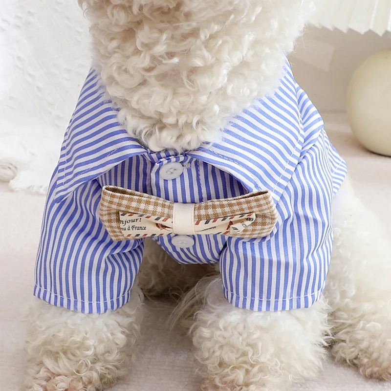 เสื้อสุนัขสัตว์เลี้ยงเสื้อลายท - Summer Dog Clothing บทวิจารณ์และราคา
