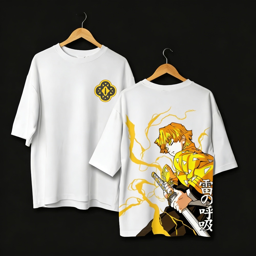 เสื้อยืดลายอนิเมะ Demon Slayer - Summer Clothing Styles Men บทวิจารณ์และราคา