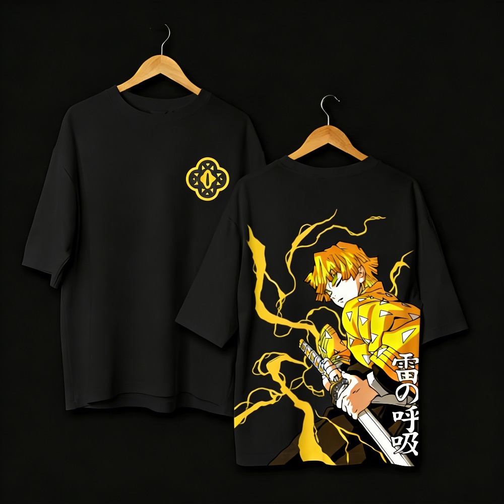 เสื้อยืดลายอนิเมะ Demon Slayer - Summer Clothing Styles Men บทวิจารณ์และราคา