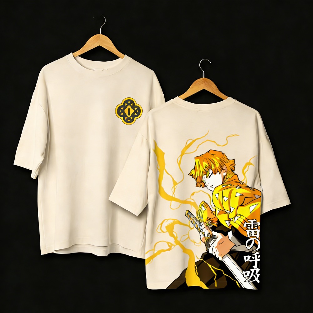 เสื้อยืดลายอนิเมะ Demon Slayer - Summer Clothing Styles Men บทวิจารณ์และราคา