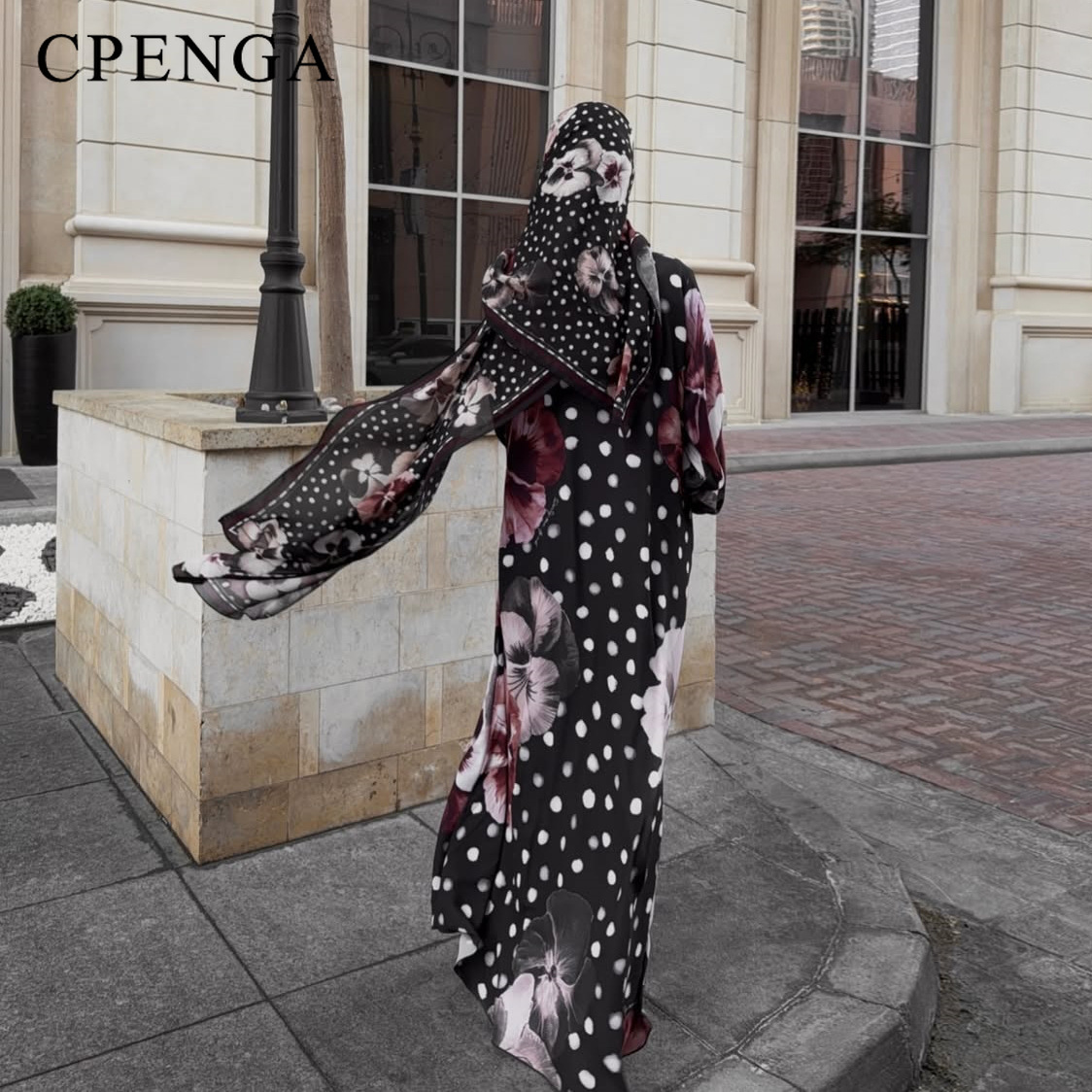 ชุดฮิญาบอาบายะลายดอกไม้และลายจ - Summer Clothing Hijab บทวิจารณ์และราคา