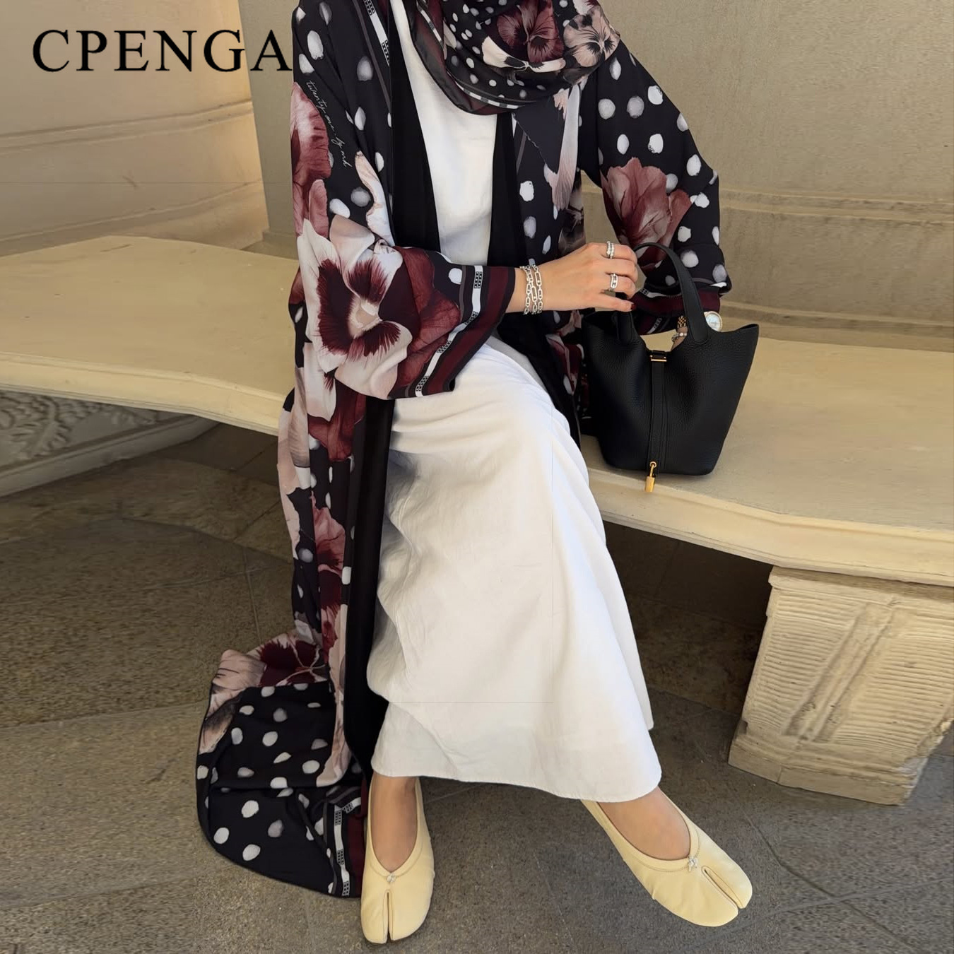 ชุดฮิญาบอาบายะลายดอกไม้และลายจ - Summer Clothing Hijab บทวิจารณ์และราคา